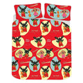 Multicoloured - Side - Bing Bunny Hoppity Voosh Reversible Duvet Set