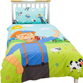 Multicoloured - Lifestyle - Blippi Digger Adventure And Farm Fun Reversible Duvet Set