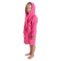 Pink - Side - Keanu Childrens-Kids Cotton Dressing Gown