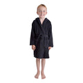 Black - Front - Keanu Childrens-Kids Cotton Dressing Gown