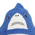 Blue - Back - Keanu Childrens-Kids Shark Head Cotton Dressing Gown