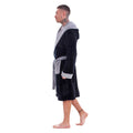 Black-Grey - Lifestyle - Keanu Mens Fleece Dressing Gown