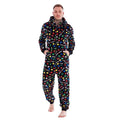 Multicoloured - Side - Floso Mens Game Controller Fleece Jumpsuit