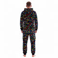 Multicoloured - Back - Floso Mens Game Controller Fleece Jumpsuit