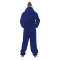 Navy - Back - Keanu Mens Hooded Fleece Contrast Trim Jumpsuit