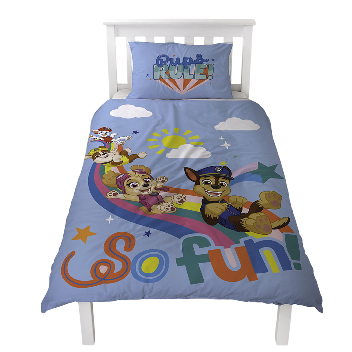 Multicoloured - Close up - Paw Patrol Pups Rule Reversible Duvet Set
