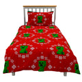 Multicoloured - Close up - Minecraft Pixel Christmas Reversible Duvet Set