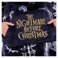 Black-White - Back - Nightmare Before Christmas Womens-Ladies Soft Sherpa Lined Oversized Blanket Hoodie