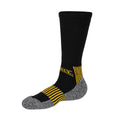 Black-Yellow-Grey - Front - Dewalt Mens Heavy Duty Work Socks (Pack of 6)