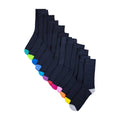 Black-Multicoloured - Front - Soxy Mens Coloured Socks (Pack of 12)