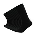 Black - Front - Soxy Womens-Ladies Mid Calf Bamboo Socks (Pack of 12)