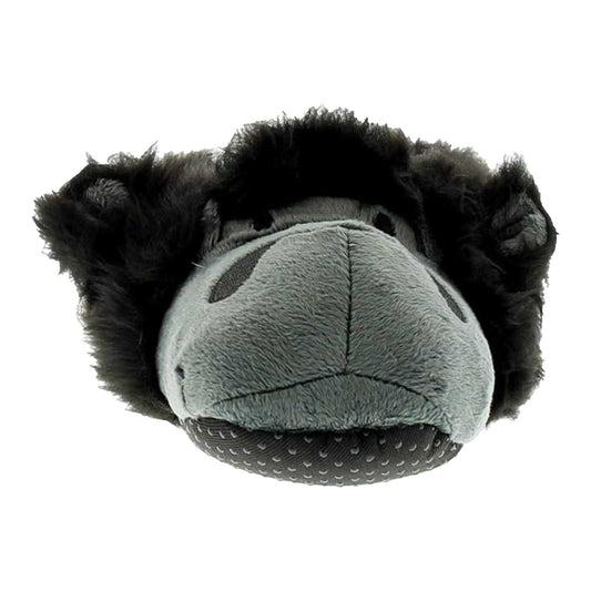 Black - Front - Keanu Childrens-Kids Gorilla 3D Slippers