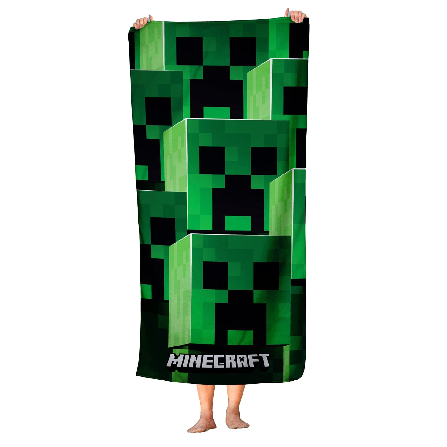 Green - Side - Minecraft Tower Towel