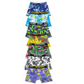 Multicoloured - Front - Floso Boys Gamer Days of the Week Cotton Blend Boxer Shorts (Pack of 7)