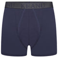 Multicoloured - Side - Keanu Mens Plain Boxer Shorts (Pack of 6)