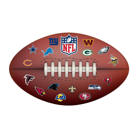 Brown - Front - NFL American Football Filled Cushion