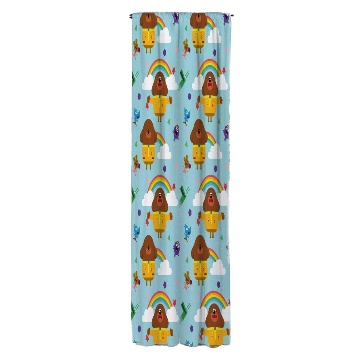 Multicoloured - Back - Hey Duggee Rainbow Curtains