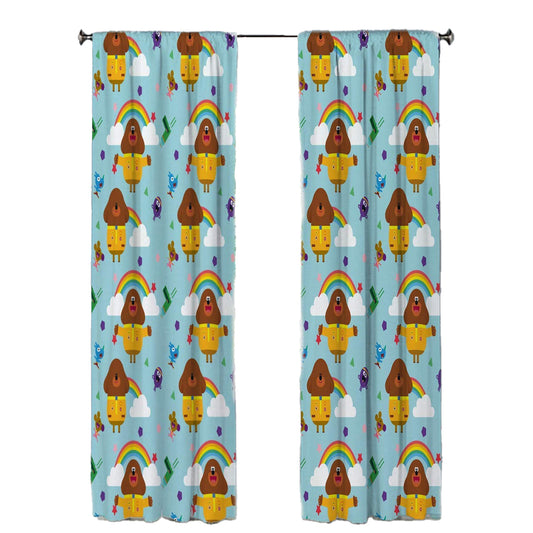 Multicoloured - Front - Hey Duggee Rainbow Curtains