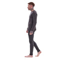 Grey - Back - Keanu Mens Heatforce Thermal Bottoms (Pack of 3)