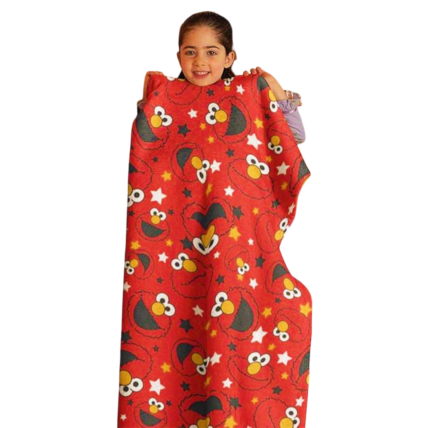 Red-Black-White - Lifestyle - Sesame Street Fleece Elmo Blanket