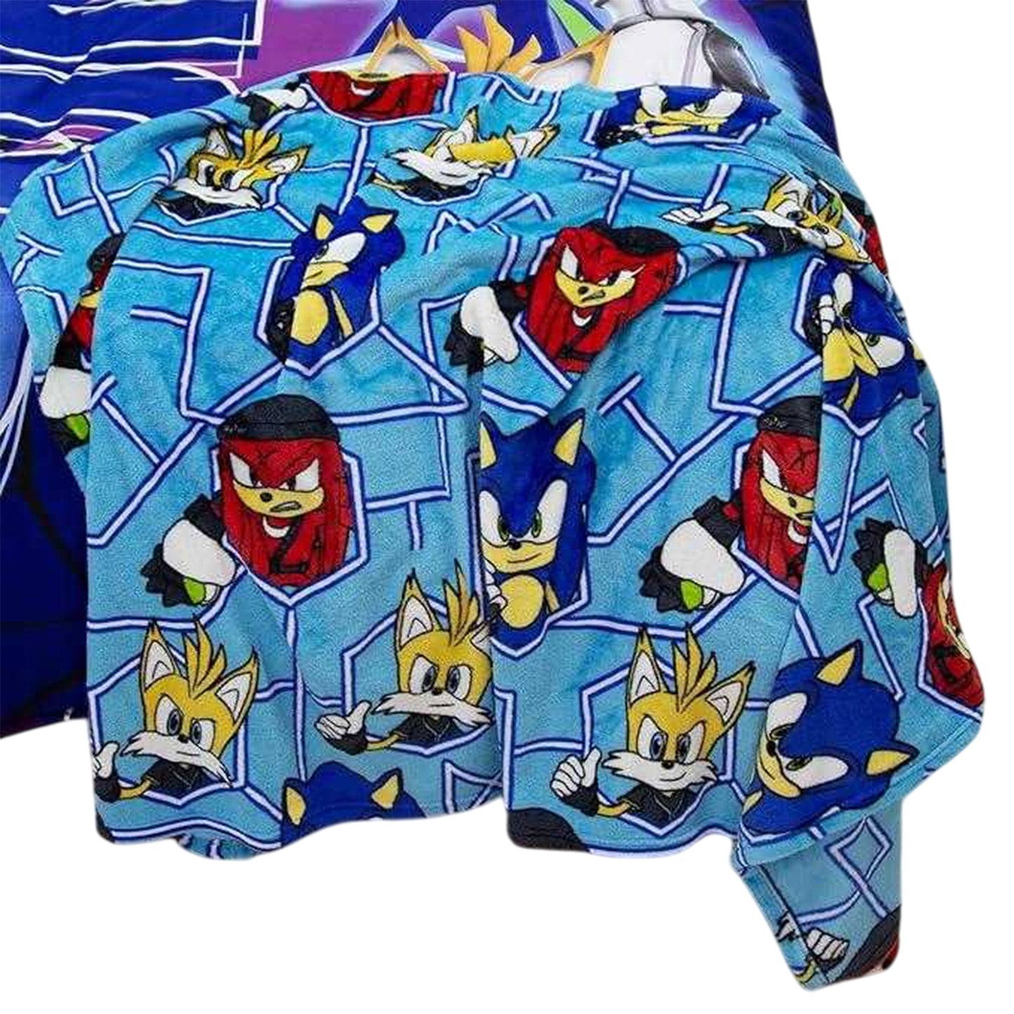 Multicoloured - Side - Sonic The Hedgehog Fleece Blanket