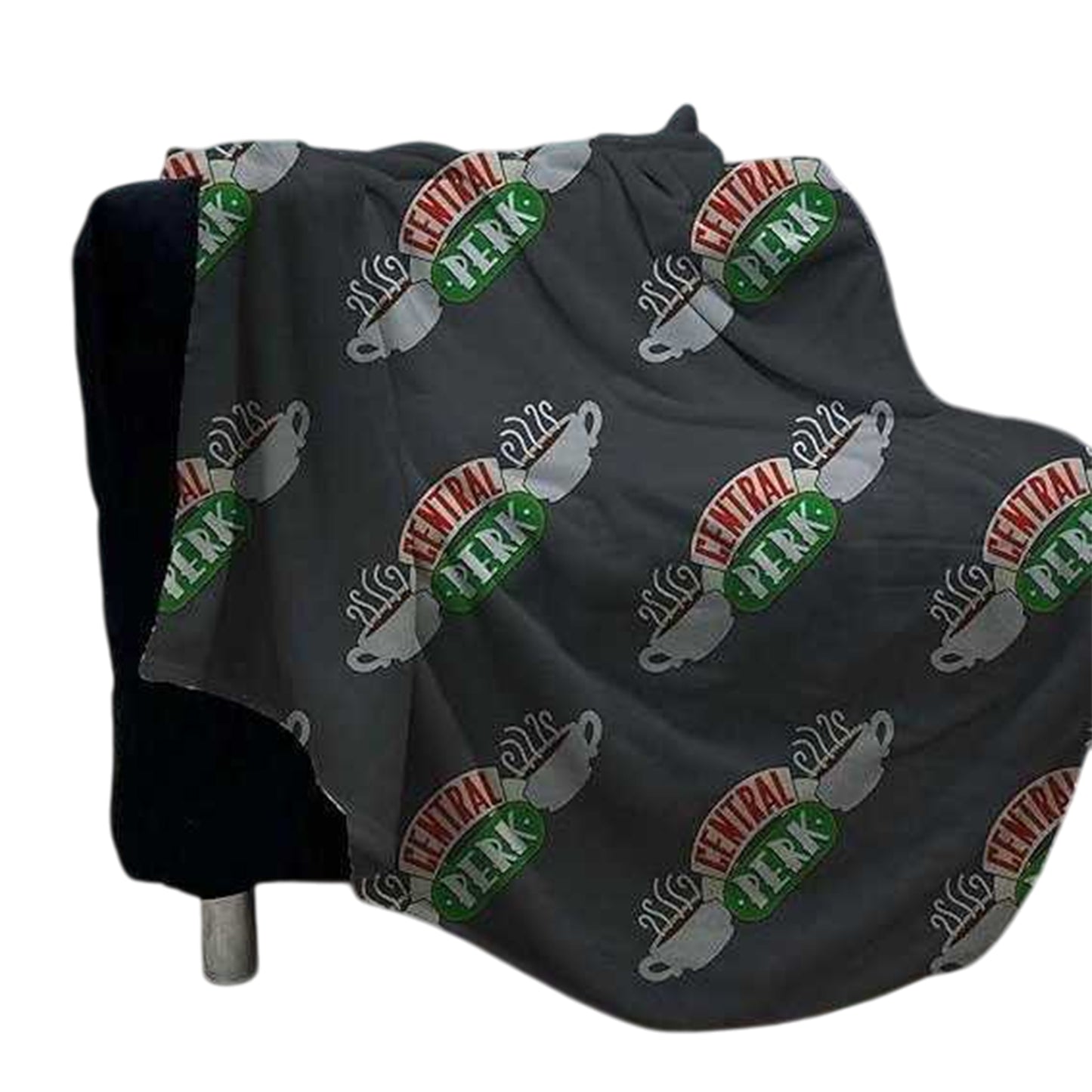 Dark Grey - Lifestyle - Friends Coffee Shop Fleece Blanket