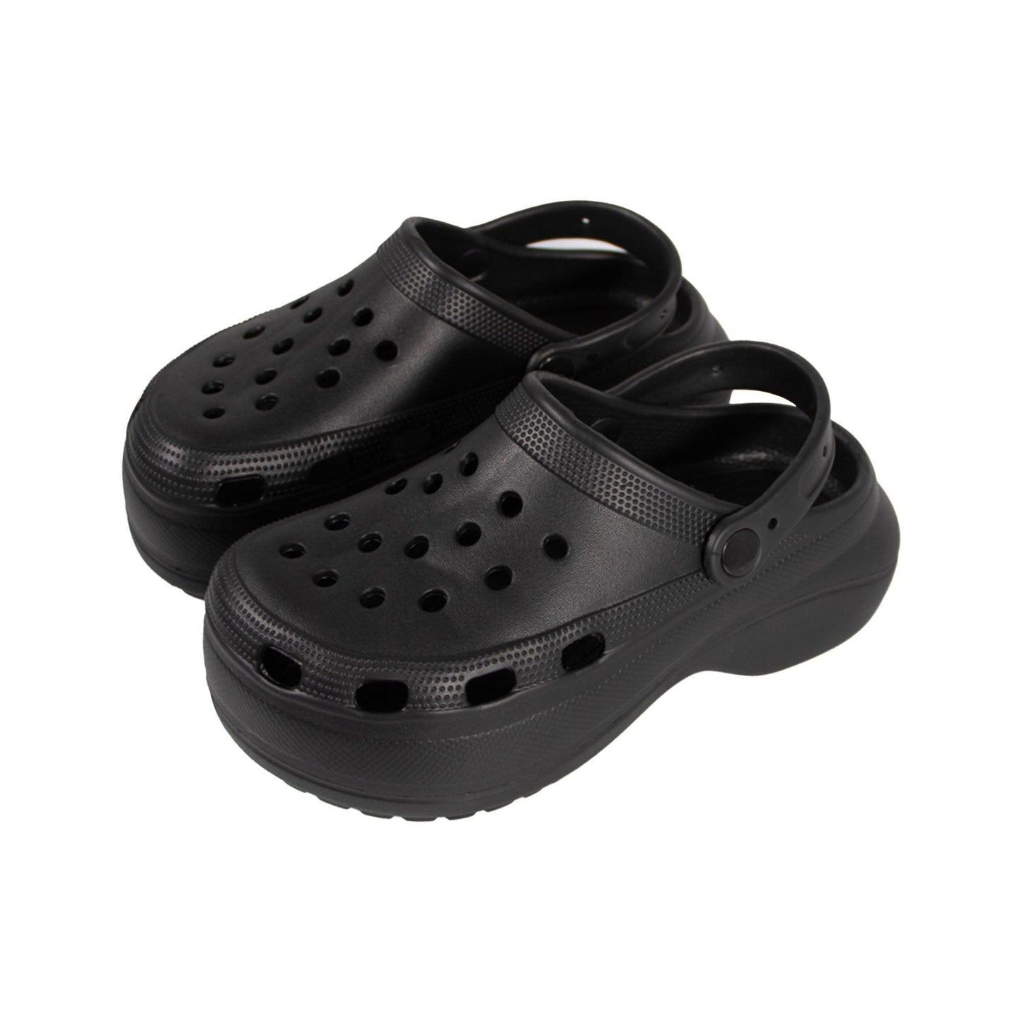 Black - Lifestyle - Keanu Womens-Ladies Platform Clogs