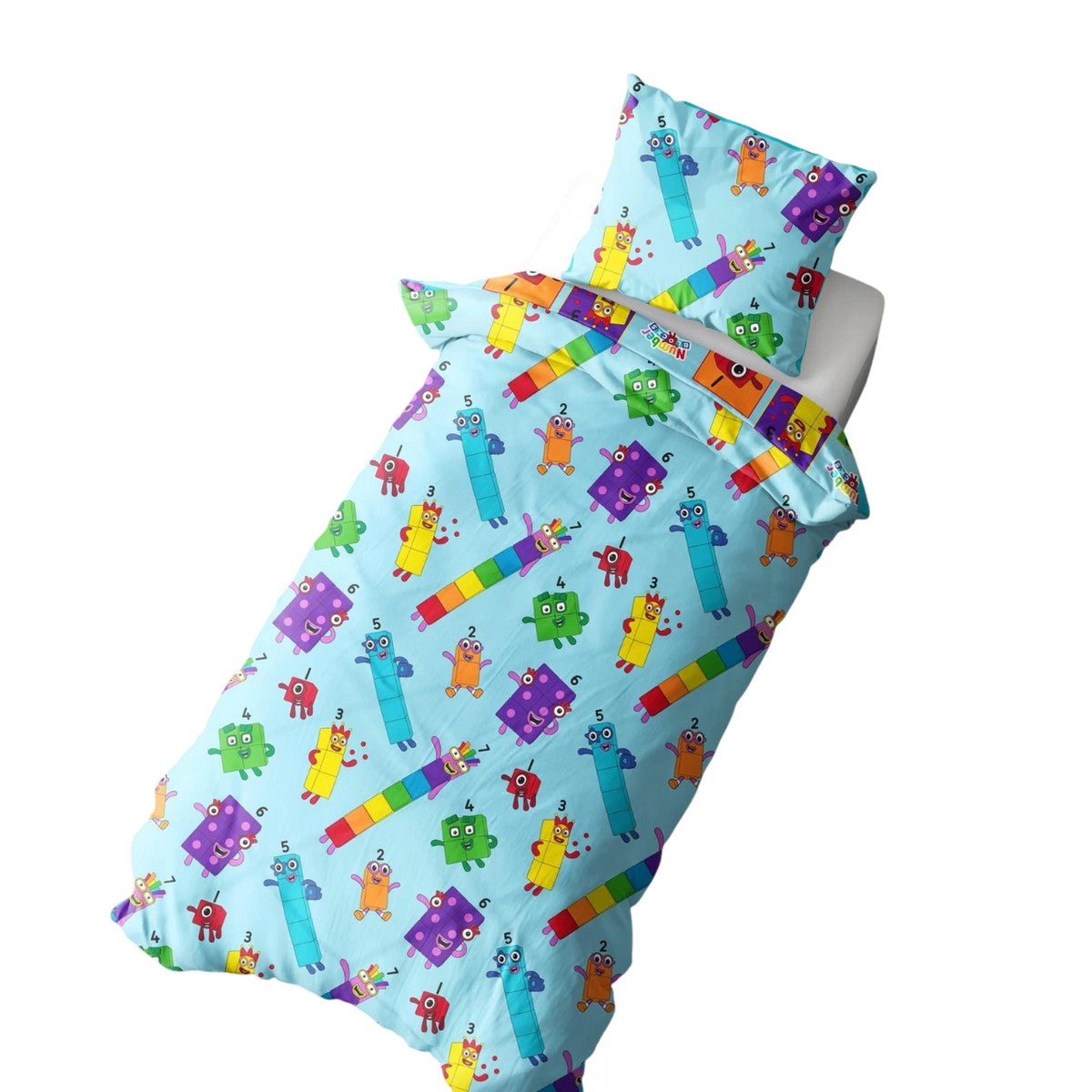 Multicoloured - Side - Numberblocks Childrens-Kids Meet The Number Blocks Reversible Duvet Set