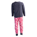 Violet-Navy-Pink - Side - Barbie Girls Dream Team Long Pyjama Set (Pack of 2)