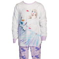 White-Purple - Pack Shot - Disney Girls Elsa & Olaf Long Pyjama Set (Pack of 2)