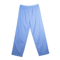 Blue - Side - Keanu Mens Woven Chest Pocket Straight Leg Long Pyjama Set