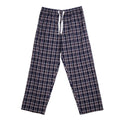 Blue-Black - Side - Keanu Mens Woven Checked Stripes Pyjama Bottoms (Pack of 2)