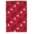 Red - Front - Chicago Bulls NBA Fleece Blanket
