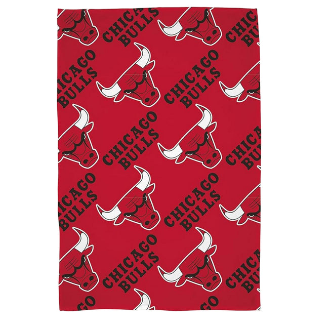 Red - Front - Chicago Bulls NBA Fleece Blanket