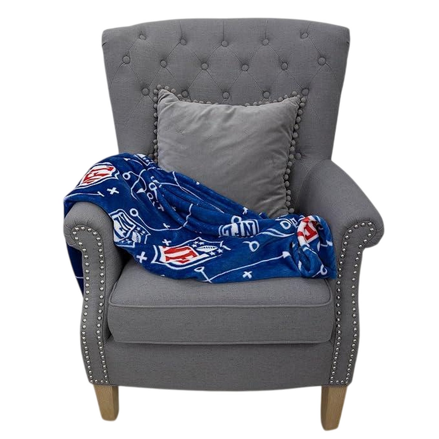 Blue-White-Red - Lifestyle - NFL Fleece Crest Blanket