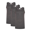 Grey - Front - Heatforce Mens Thermal Vest (Pack of 3)