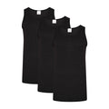 Black - Front - Heatforce Mens Thermal Vest (Pack of 3)
