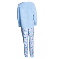 Blue - Back - Lilo & Stitch Girls Fleece Long Pyjama Set