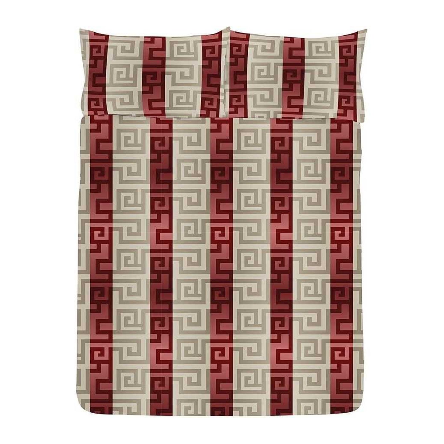 Red-Gold - Lifestyle - K Collection Athena Reversible Duvet Set