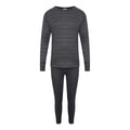 Charcoal - Front - K Collection Childrens-Kids Long-Sleeved Thermal Base Layers Set
