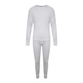 White - Front - K Collection Childrens-Kids Long-Sleeved Thermal Base Layers Set