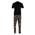 Black-Multicoloured - Back - Deadpool Mens Cinematic Cotton Pyjama Set