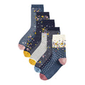 Multicoloured - Back - Ex Store Womens-Ladies Assorted Designs Cotton Socks (Pack of 10)