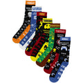 Multicoloured - Back - Floso Mens Video Game Items Socks (Pack of 7)