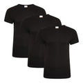 Black - Front - Keanu Mens Thermal T-Shirt (Pack of 3)