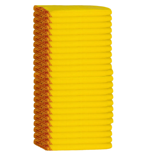 Yellow - Front - K Collection Cotton Dusters (Pack of 24)