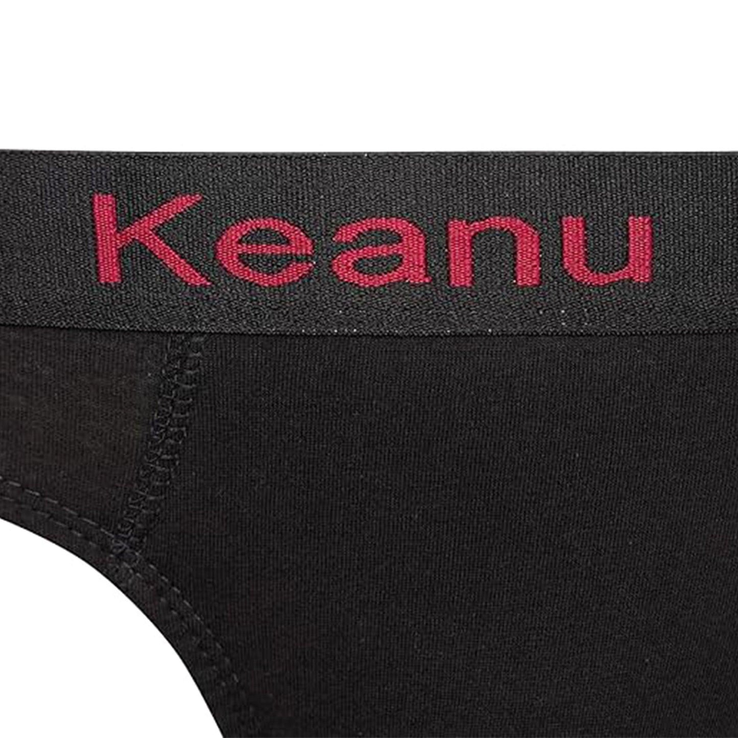 Multicoloured - Side - Keanu Mens Plain Briefs (Pack of 6)