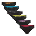Multicoloured - Front - Keanu Mens Plain Briefs (Pack of 6)