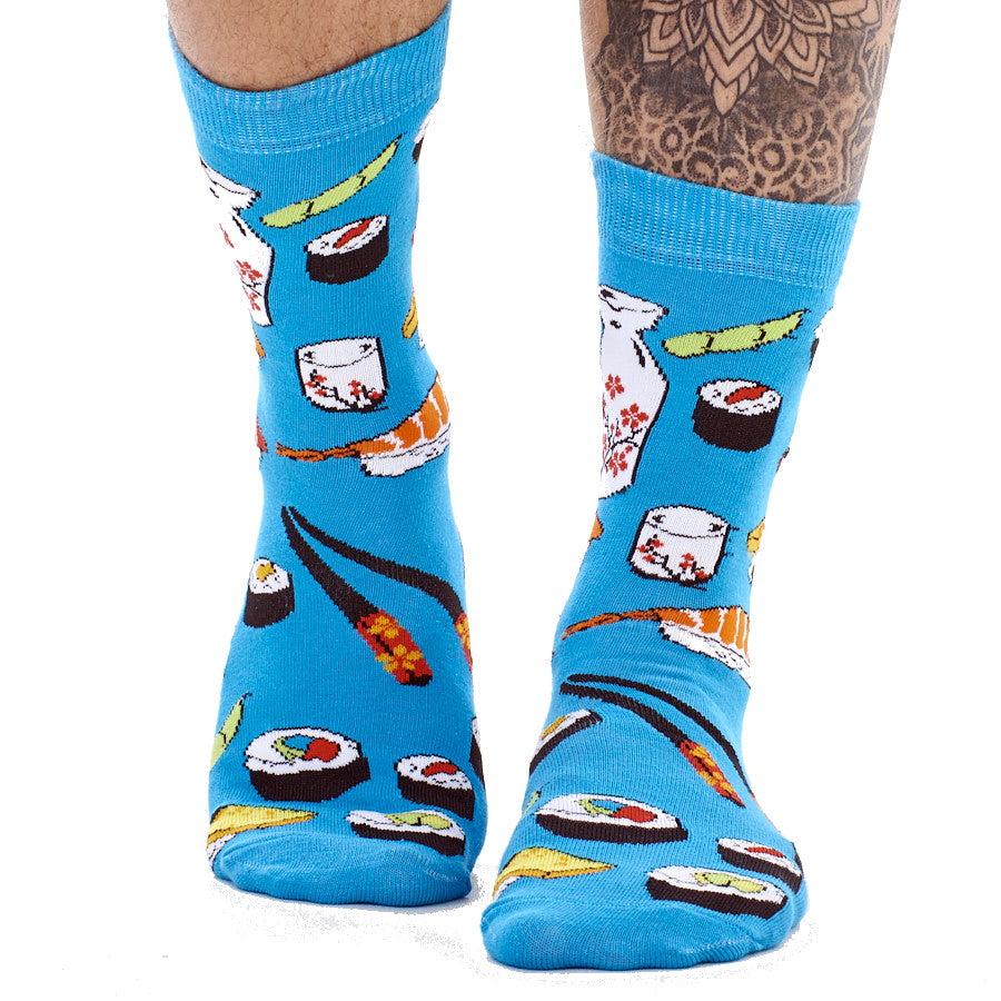 Multicoloured - Close up - Floso Unisex Adult Sushi Socks (Pack of 6)