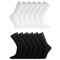 Black-White - Front - Soxy Mens Socks (Pack of 12)